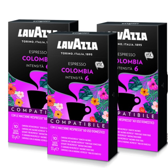 Caffè LAVAZZA 100 Capsule Colombia Lavazza compatibile Nespresso